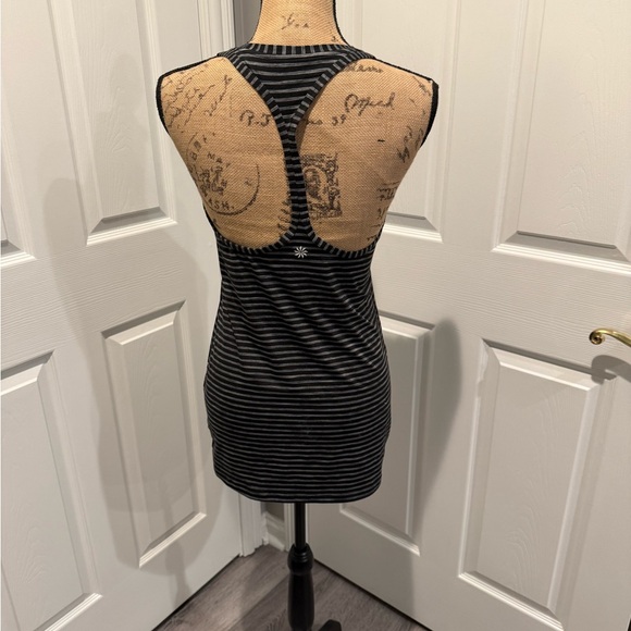 Athleta Black and Gray Striped Tank Top - Picture 4 of 6